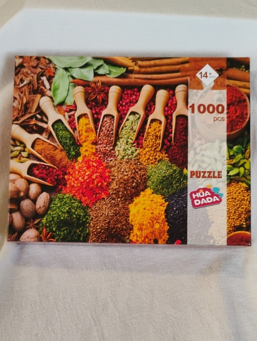 1000-Piece Spice Market India Jigsaw Puzzle - Multicolor Sealed Hua Dada
